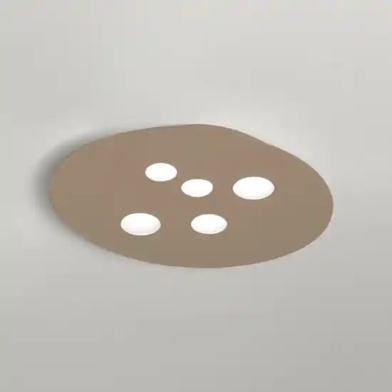 Sconto Plafoniera moderna tortora gea luce luna