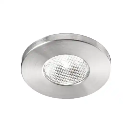 Spedito Oggi Faretto da incasso led gea luce glam 3w 3000k rotondo nichel