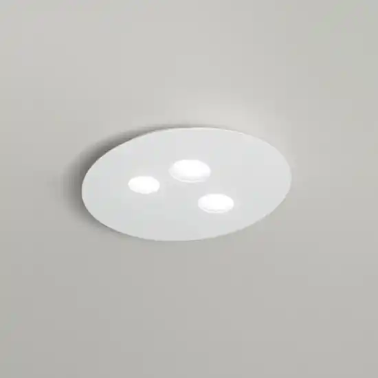 Plafoniera luna gea luce moderna bianca Offerta Lampo