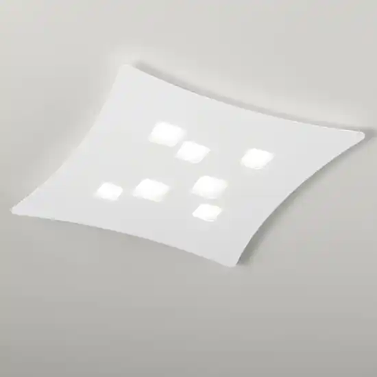 Plafoniera bianca design moderna gea luce isotta Occasione