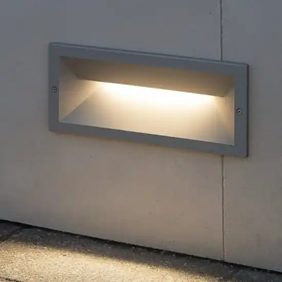 Popolare Segnapasso incasso da esterno 13w 4000k grigio gea luce ohrm