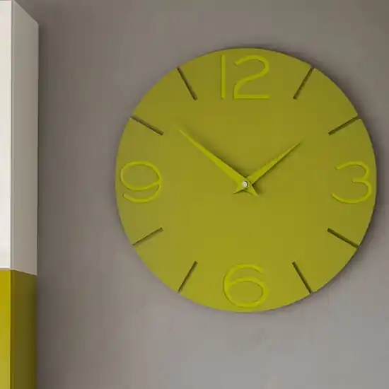 Orologio verde tondo oliva da parete moderno Subito Disponibile