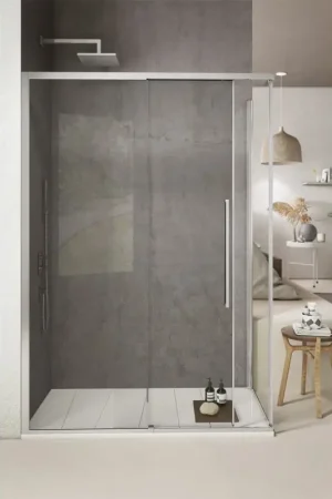 Prezzo Di Fabbrica 2B BOX DOCCE H2 box angolare con porta scorrevole e lato fisso