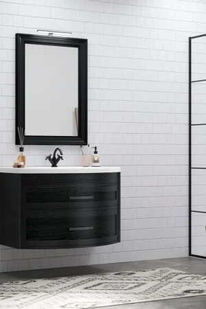 EBAN Gloria composizione bagno in finitura nera Sconto