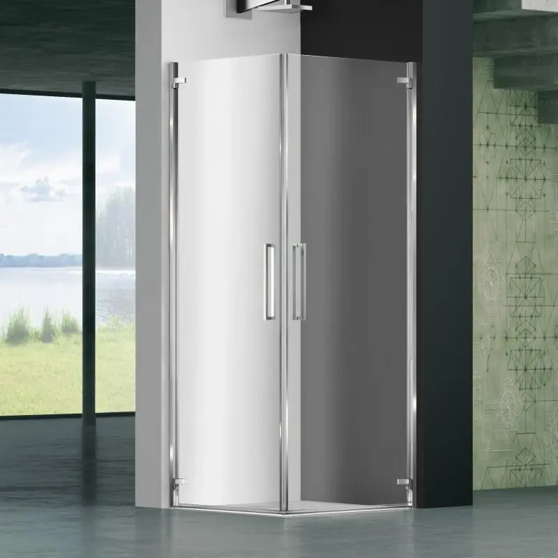 MEGIUS Prisma 1.0 box porta doccia angolare a battente Promozione Esclusiva