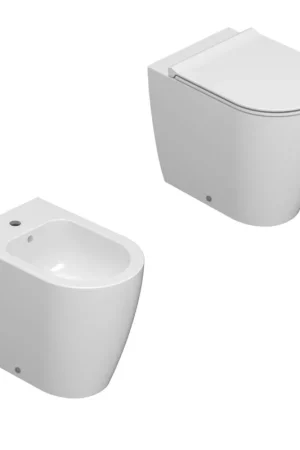 CERAMICA GLOBO Mode Vaso filo muro + Bidet + Copriwater Soft Compra Adesso