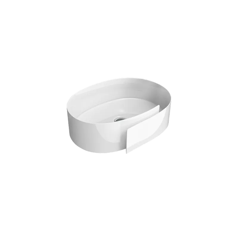 Economico FLAMINIA Roll lavabo da appoggio ovale