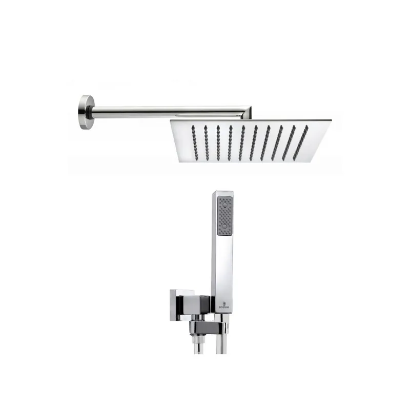 Direttamente Dal Produttore BOSSINI Tetis kit doccia con soffione e doccetta quadrato 30x30