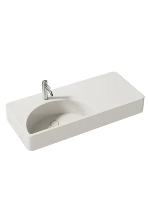 Offerta Lampo ALICE Lunaris lavabo 101x45 cm con piano laterale