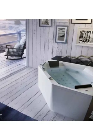 GLASS Eden 150 vasca freestanding con idromassaggio Offerta Del Giorno