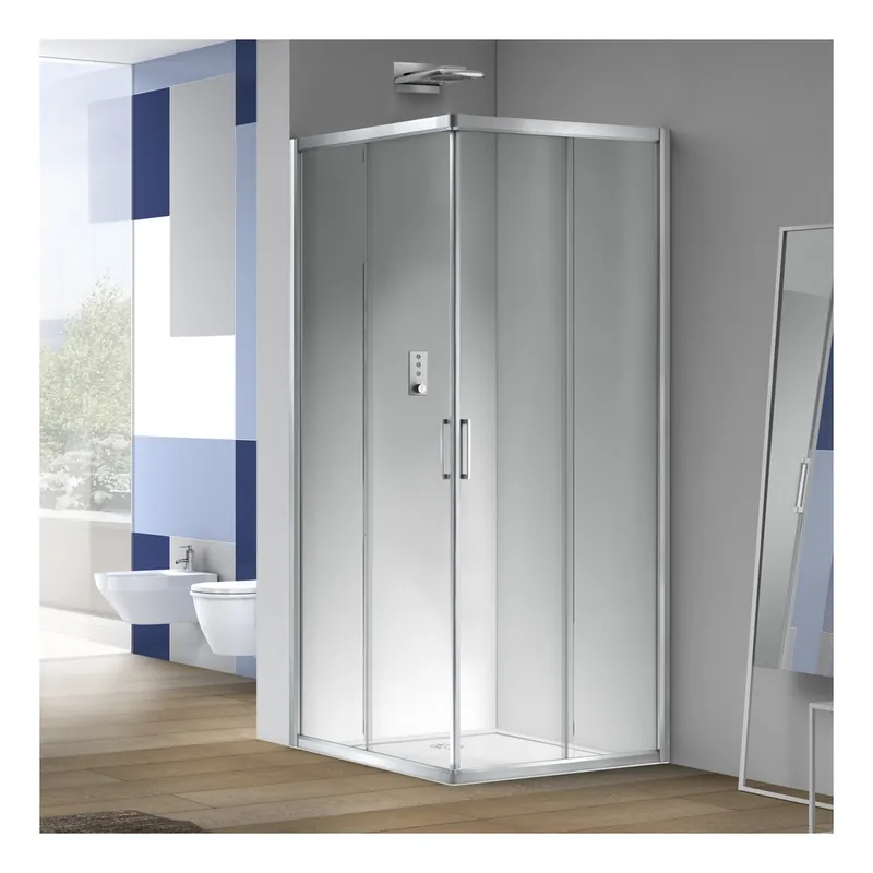 MEGIUS Live box doccia ad angolo con porta scorrevole Ultime Pezzi