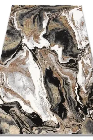 Compra Oggi Stesso Tappeto DE LUXE moderno 622 Astrazione - Structural crema / oro