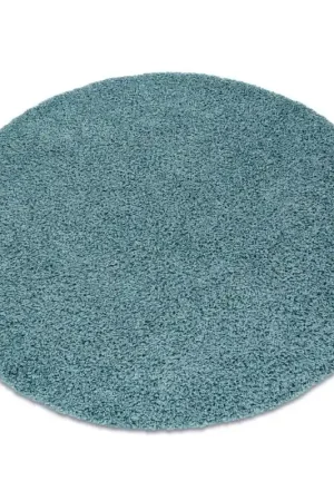 Tappeto SOFFI cerchio shaggy 5cm blu Nuovo Arrivo