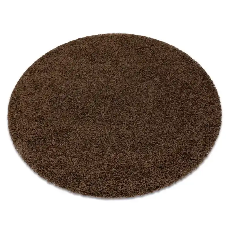 Tappeto SOFFI cerchio shaggy 5cm maro Spedizione Espresso