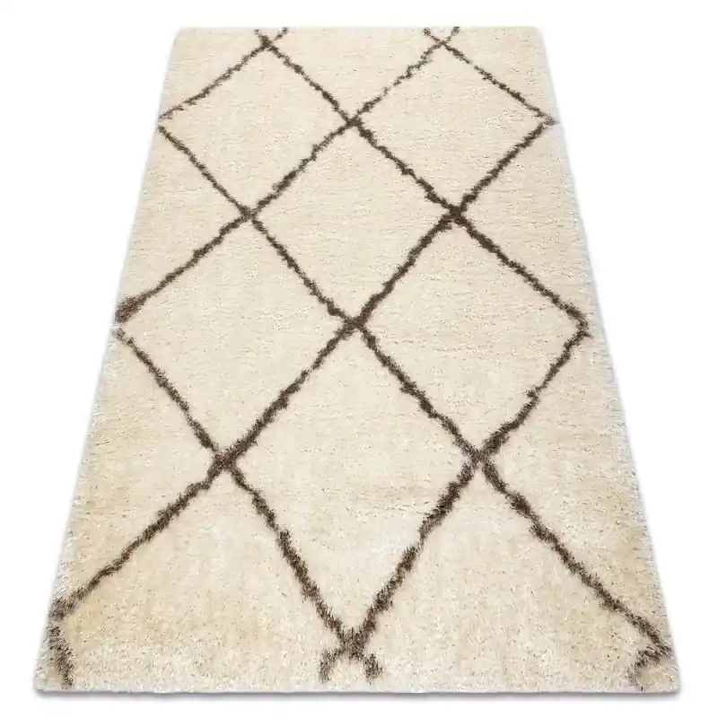 Tappeto FLUFFY 2373 shaggy traliccio - crema / beige Offerta Speciale