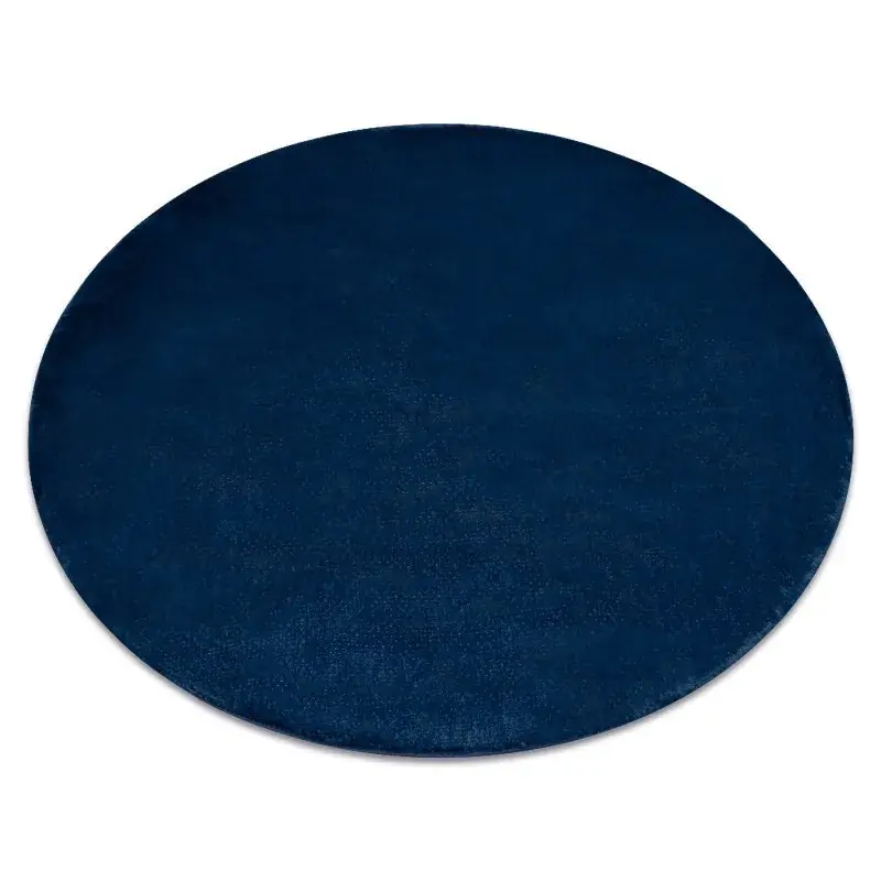 Tappeto POSH cerchio Shaggy blu scuro peluche, antiscivolo, lavabile Ultimissimo Modello