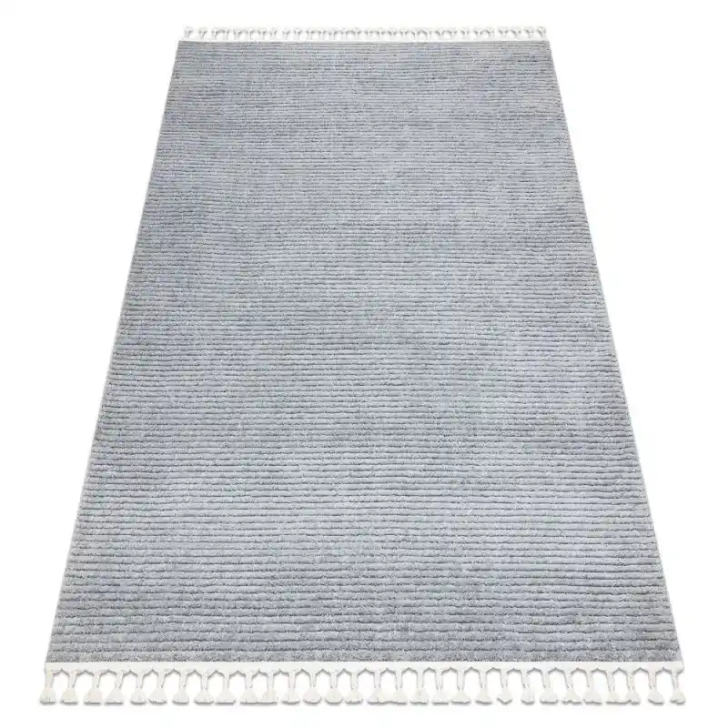 Offerta Tappeto SEVILLA PC00B strisce grigio Frange berbero marocchino shaggy