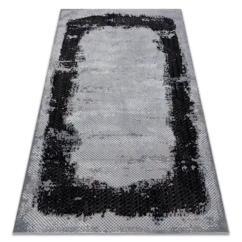Prezzo Ridotto Tappeto CORE Frame, ombreggiato - strutturale, due livelli di pile, nero / grigio