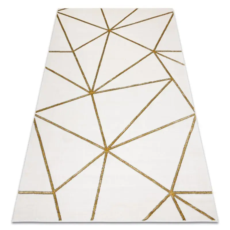 Tappeto EMERALD esclusivo 1013 glamour, elegante géométrique crema / oro Direttamente Dal Produttore