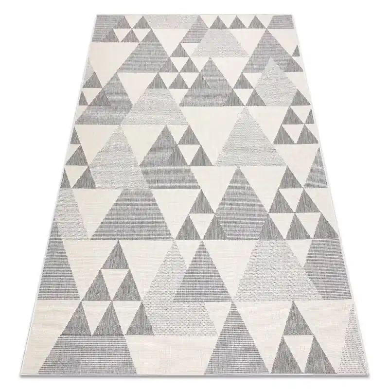 Tappeto SPRING 20409662 triangoli, di corda, ad anello - crema Occasione Imperdibile
