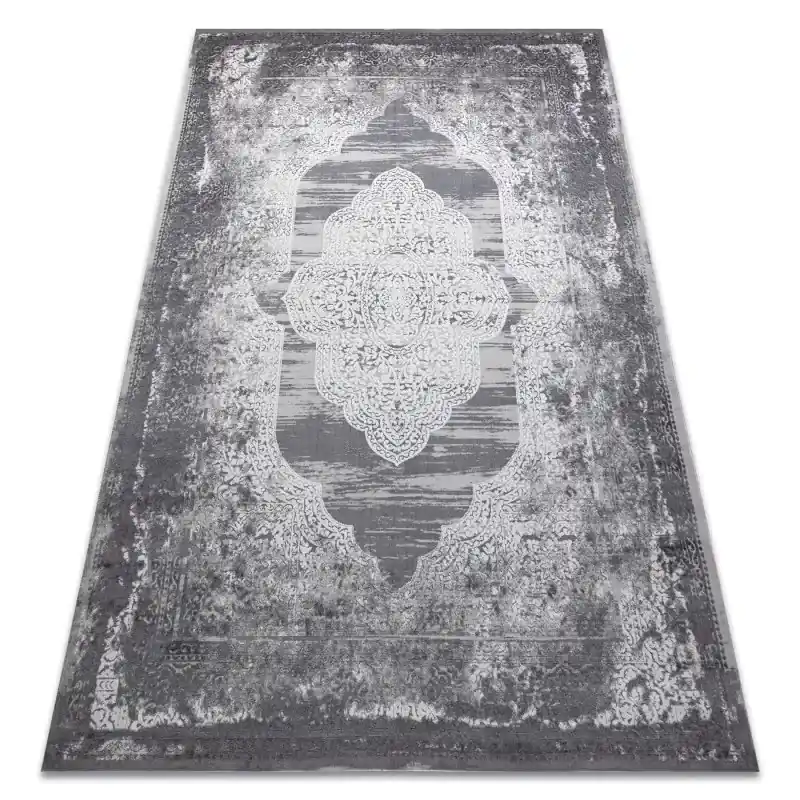 Direttamente Dal Produttore Tappeto NOBLE moderno 65 Ornamento vintage - Structural due livelli di pile crema / grigio