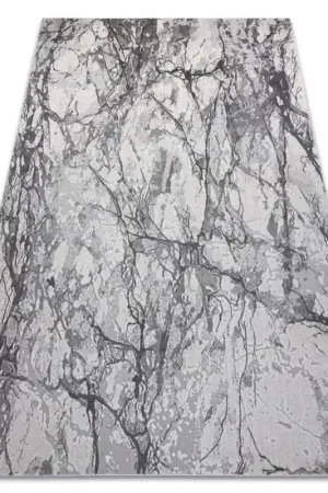Ultime Pezzi Tappeto NOBLE moderno 65 Marmo, calcolo - Structural due livelli di pile crema / grigio