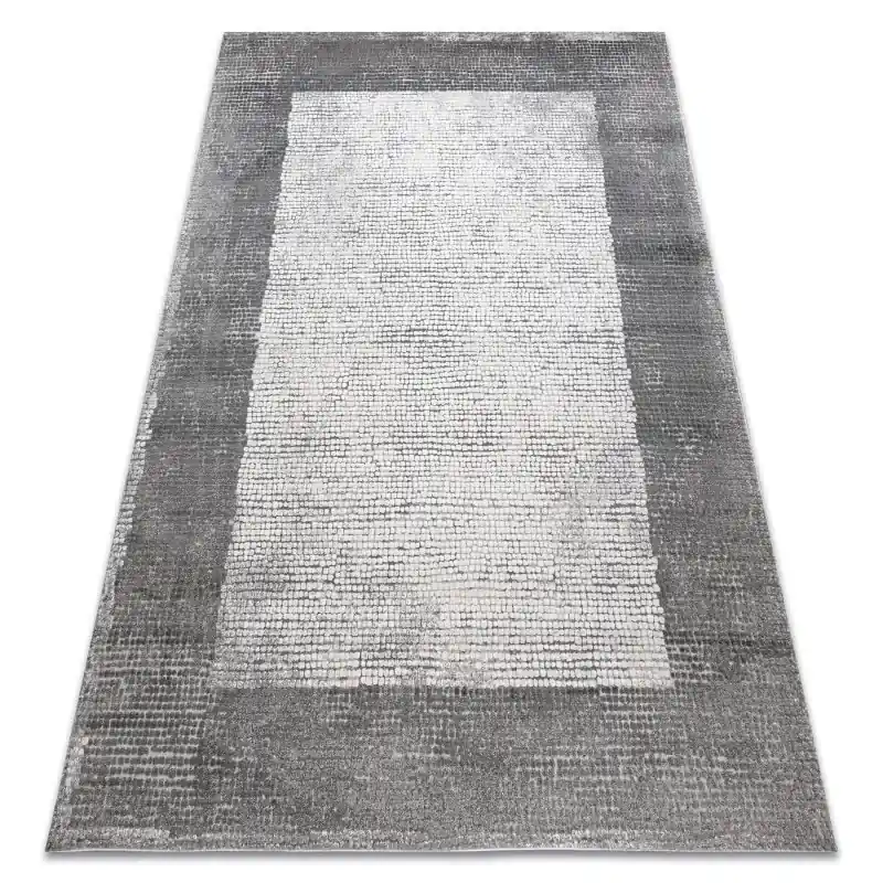 Tappeto NOBLE moderno 65 Telaio vintage - Structural due livelli di pile crema / grigio Reso Gratuito