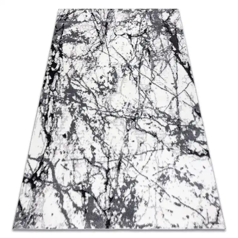 Promozione Tappeto moderno COZY Marble, Marmo - Structural due livelli di pile grigio