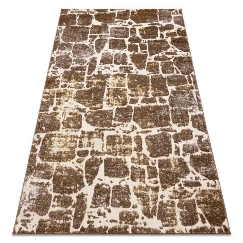 Prezzo Basso Tappeto MEFE moderno Pavimentazione mattone - Structural due livelli di pile beige scuro