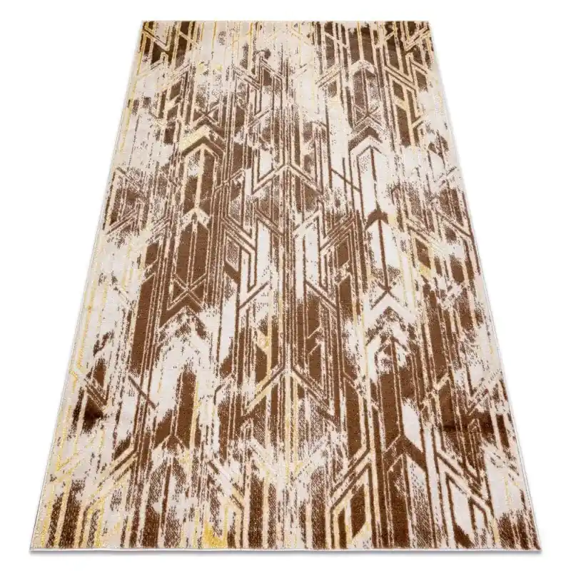 Tappeto MEFE moderno Vintage - Structural due livelli di pile beige scuro Ultima Occasione
