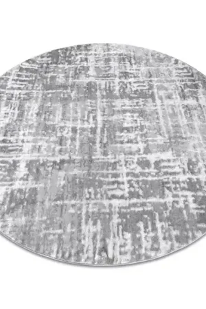 Compra Oggi Stesso Tappeto MEFE moderno Cerchio Linee vintage - Structural due livelli di pile grigio / bianca
