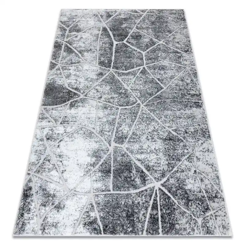 Tappeto MEFE moderno Marmo - Structural due livelli di pile grigio Consegna Rapida