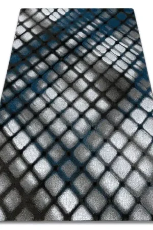 Ultimissimo Modello Tappeto INTERO REFLEX 3D traliccio blu