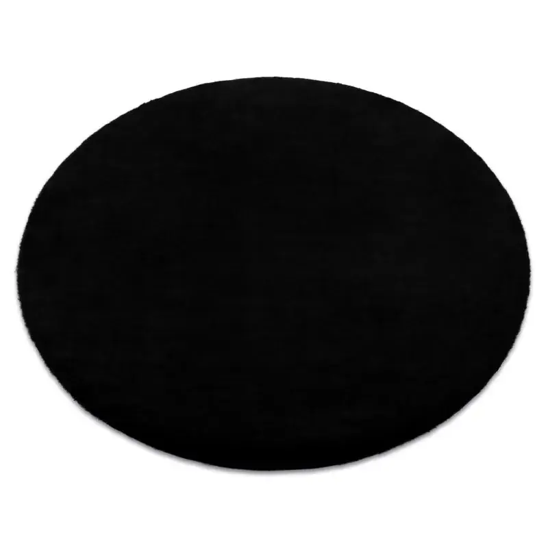 Occasione Imperdibile Tappeto BUNNY cerchio nero IMITAZIONE PELLICCIA DI CONIGLIO
