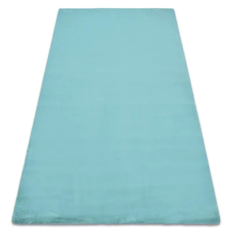Tappeto BUNNY aqua blu IMITAZIONE PELLICCIA DI CONIGLIO Prezzo Basso
