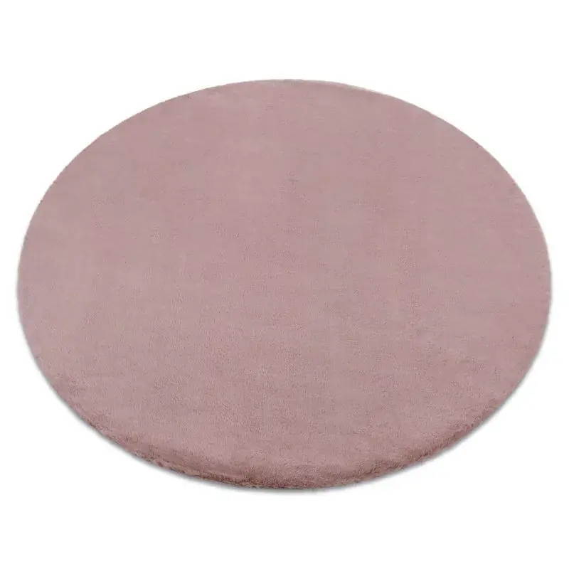 Tappeto BUNNY cerchio rosa IMITAZIONE PELLICCIA DI CONIGLIO Compra Oggi Stesso