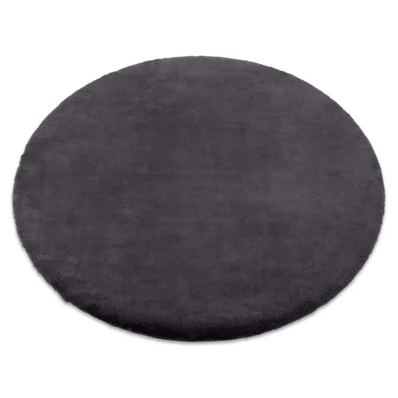 Tappeto BUNNY cerchio anthracite IMITAZIONE PELLICCIA DI CONIGLIO Non Perdere