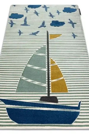 Acquista Ora Tappeto PETIT SAIL barca, barca a vela verde