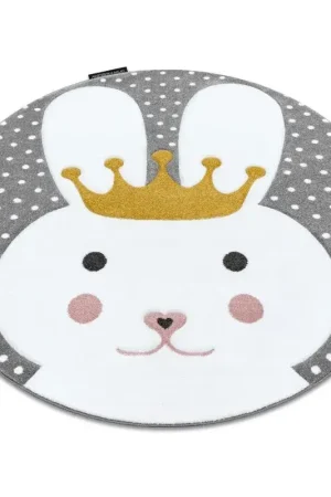 A Buon Prezzo Tappeto PETIT BUNNY CONIGLIETTO CONIGLIO cerchio grigio