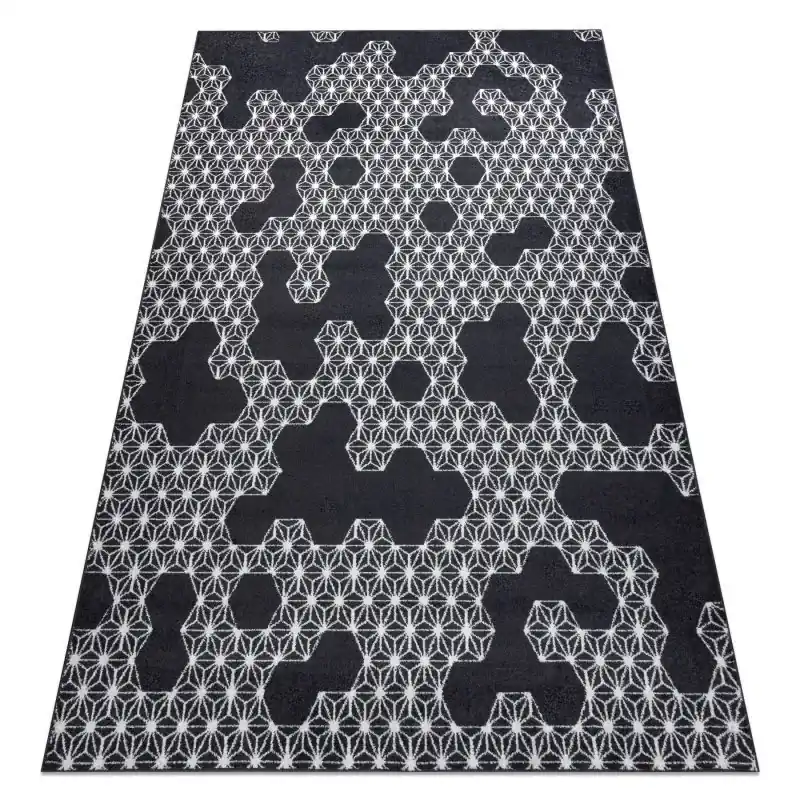 Quantità Limitata Tappeto HEOS anthracite / crema ESAGONO, PUZZLE