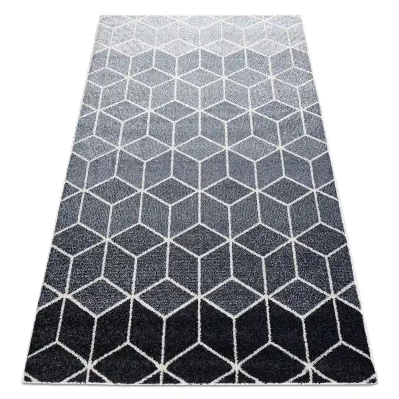 Tappeto HEOS crema / argento / antracite CUBO Ultimissimo Modello