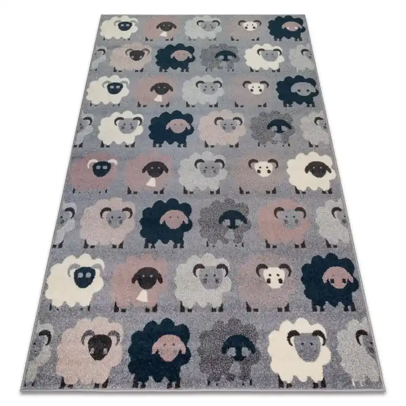 Tappeto HEOS grigio / blu PECORE Must-Have