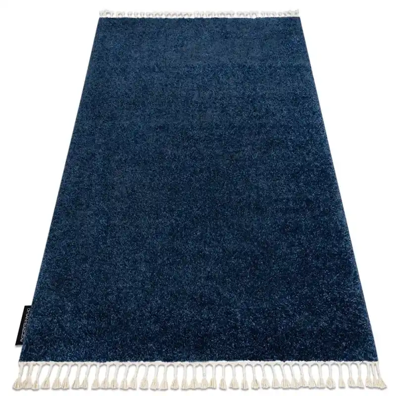 Tappeto BERBER blu scuro Frange berbero marocchino shaggy Novità