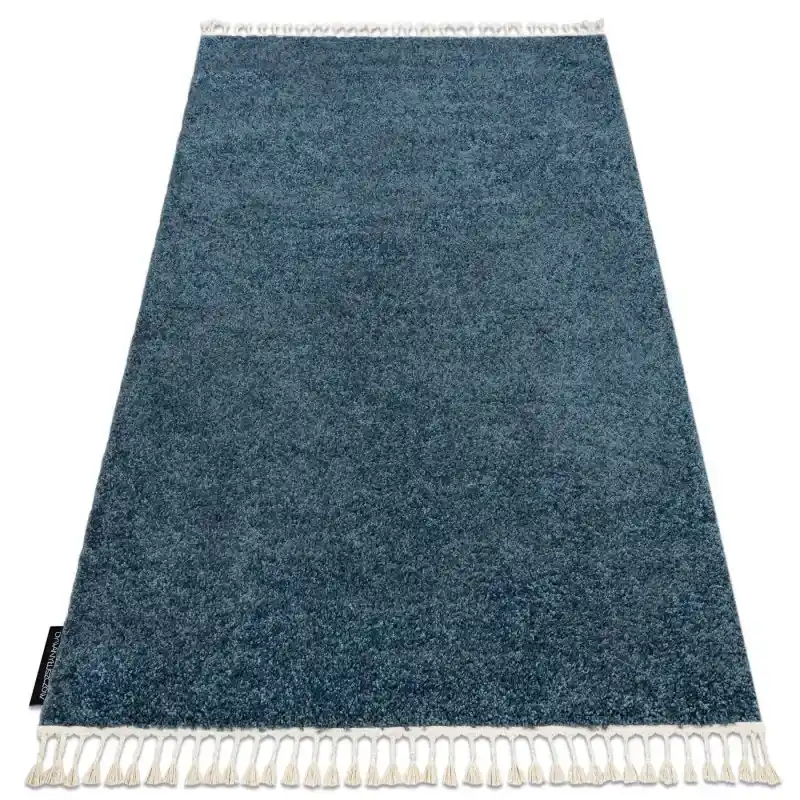 Tappeto BERBER blu Frange berbero marocchino shaggy Consegna Rapida