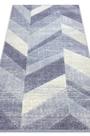 Ultimissimo Modello Tappeto FEEL a spina di pesce beige/violet
