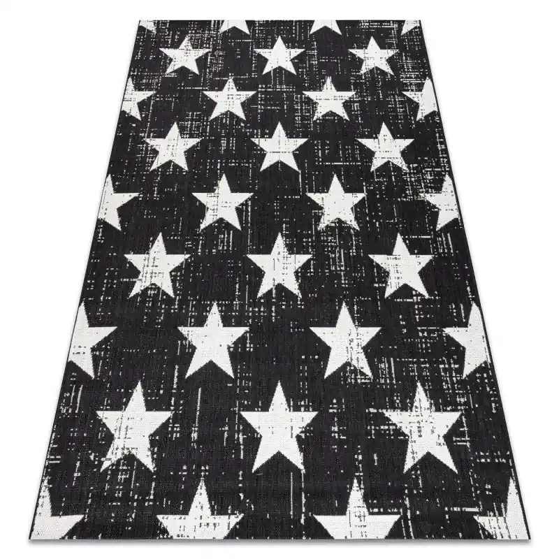 Ultimissimo Modello Tappeto DI SPAGO SISAL FLAT 48648/690 STELLINE
