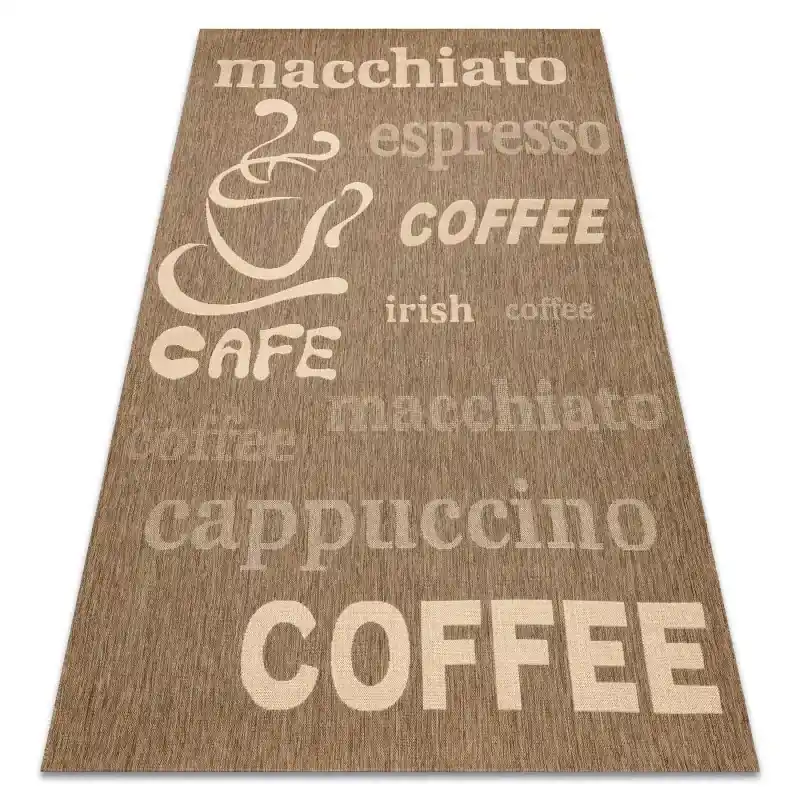 TAPPETO DI SPAGO SISAL FLOORLUX 20645 caffè / naturale Scelto Dai Clienti
