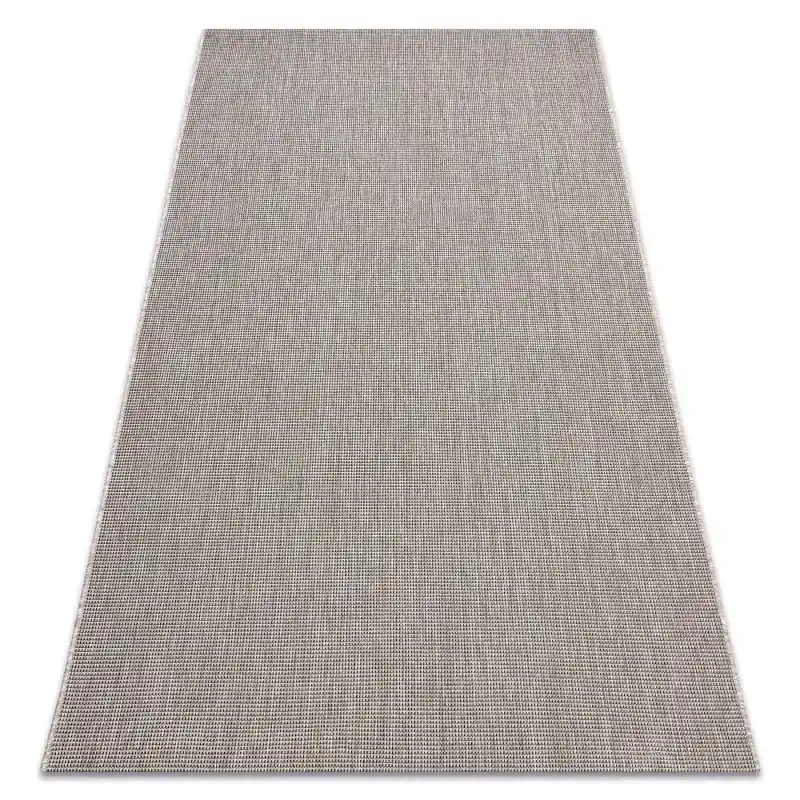 TAPPETO DI SPAGO SISAL FLOORLUX pianura tinta unita - argint / nero Direttamente Dal Produttore