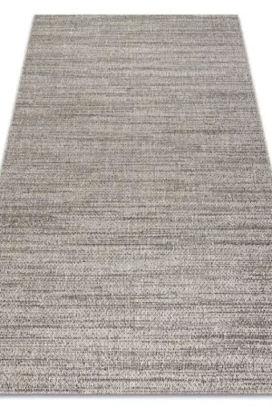 Vendita Finale Tappeto di corda sisal FLOORLUX silver / black mélange