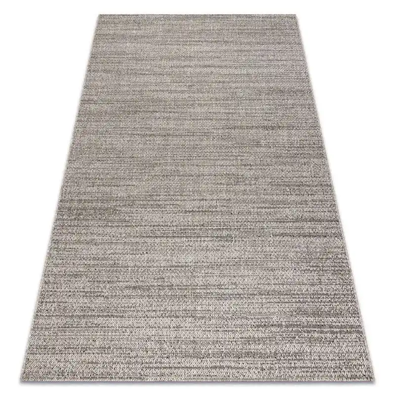 Vendita Finale Tappeto di corda sisal FLOORLUX silver / black mélange